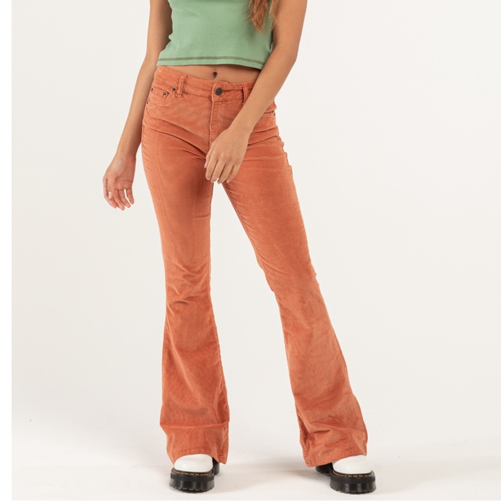 Urban outfitters Orange flare low rise jeans